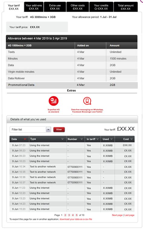 virgin mobile view my bill.